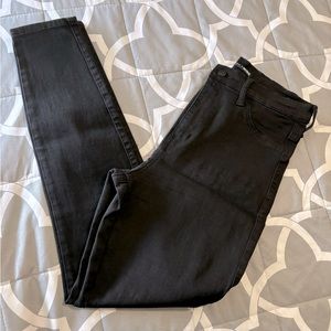 Fashion Nova Black Denim Straight Leg Jeans Size 7/28 NWOT